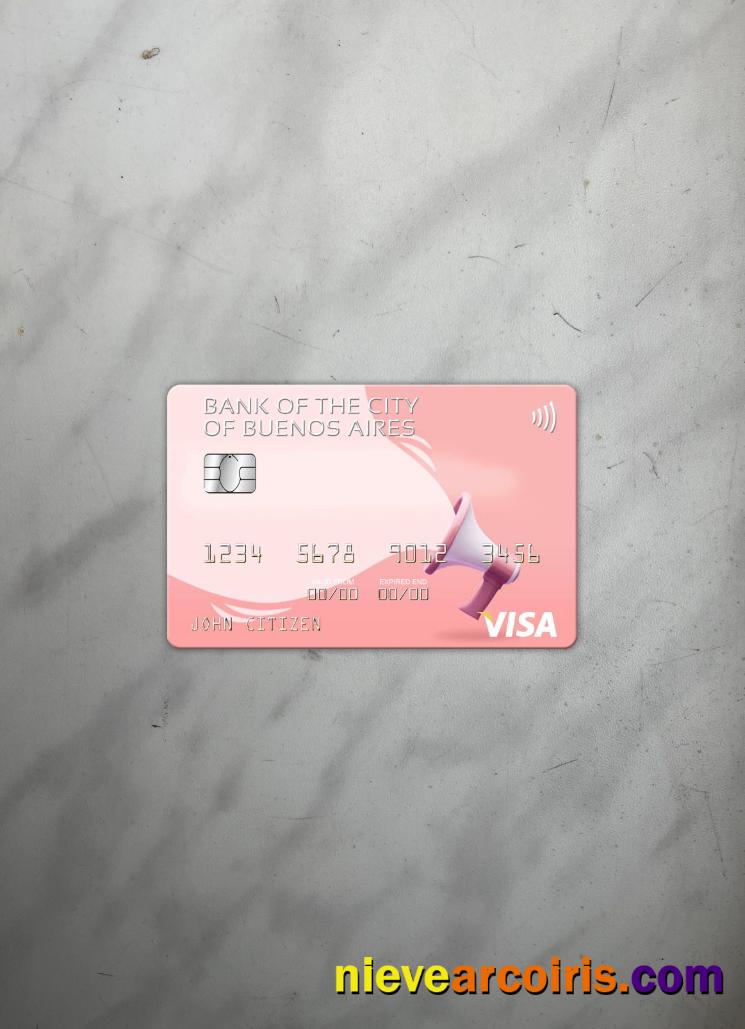 Argentina Bank of the City of Buenos Aires visa card photolook